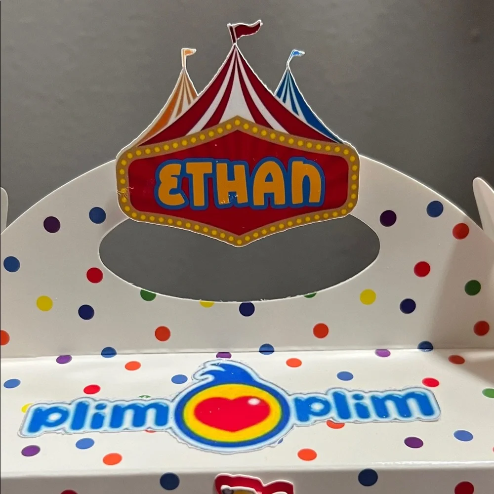 PLIM PLIM 🎪Hand Crafted Circus Party Favor Box - Multicolor